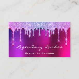 Carte De Visite Eyelash maquillage Artiste Holographe gouttes Berr