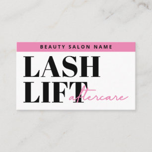 Carte De Visite Eyelash Moderne Extensions Lash Ascenseur