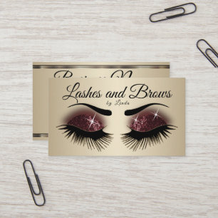 Carte De Visite Eyelashes & Brosses personnalisés - Parties scinti