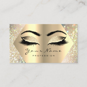 Carte De Visite Eyelashes Parties scintillant Maquillage Artiste C