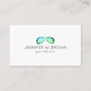 Carte De Visite Eyewear Specialist EyeGlasses Spectacles vert