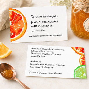 Carte De Visite Fabricant de confiture de marmelade artisanale