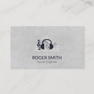 Carte De Visite Fabricant d'écouteurs Sound Engineer   DJ