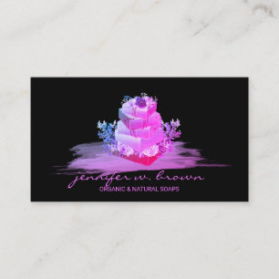 Carte De Visite Fabrication de savon noir violet