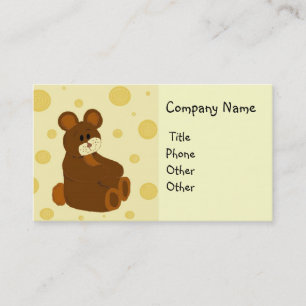 Carte De Visite Fabrication d'ours en peluche