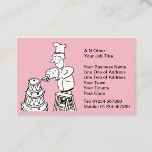 Carte De Visite Fabriquants de gâteaux mariages