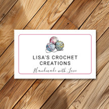 Fabriqué à la main rose avec amour Crochet Boules