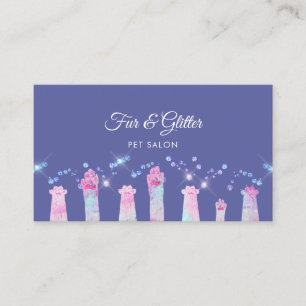 Carte De Visite fabuleux pattes et fausse parties scintillant