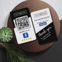 Facebook Business Review avec code QR