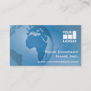 Carte De Visite Facile ajoutez votre bleu d'entreprise global de