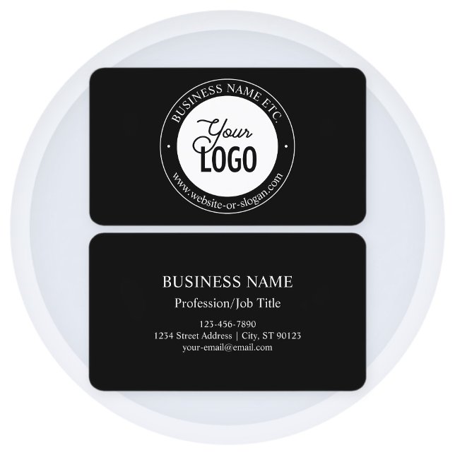 Carte De Visite Facile de remplacement de logo et de texte personn (Créateur téléchargé)