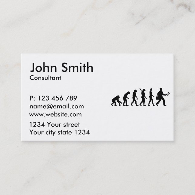 Carte De Visite Facteur d'évolution (Devant)