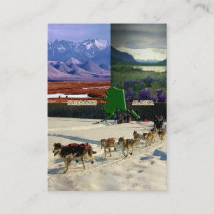 Carte De Visite Fairbanks, Alaska Collage