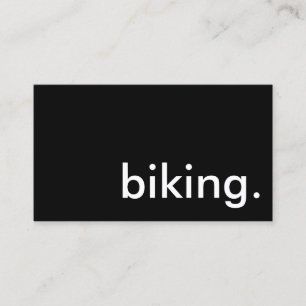 Carte De Visite faire du vélo.