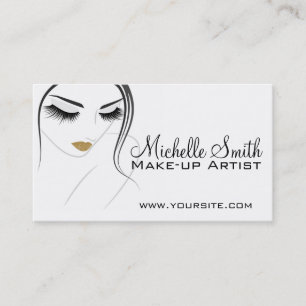 Carte De Visite Faire face à de longs cils Lash Extensions