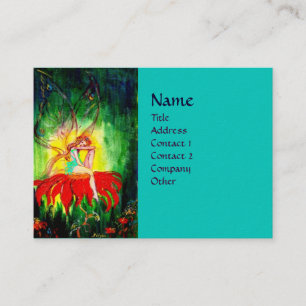 CARTE DE VISITE FAIRY DREAMING SUR LA FLEURS
