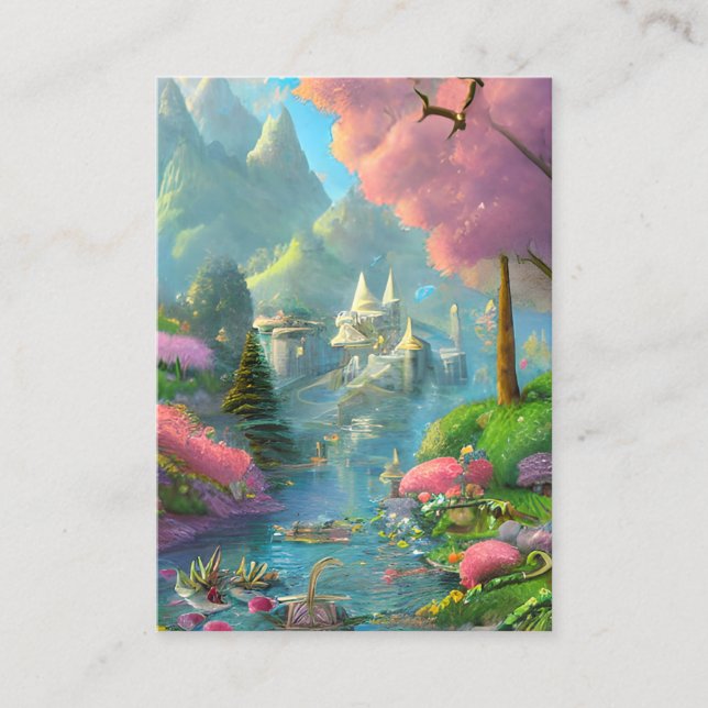 Carte De Visite Fairyland Arrière - plan Graphic (Devant)