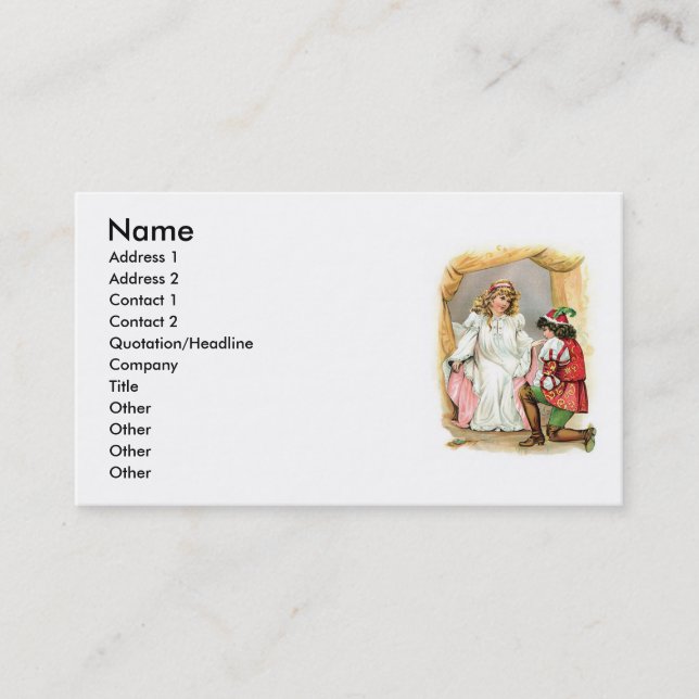 Carte de visite Fairytale (Devant)