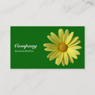 Carte De Visite Faisée Jaune - Grass Vert Profond