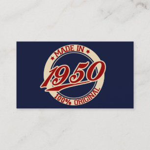Carte De Visite Fait En 1950