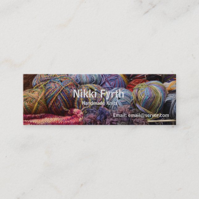 Carte de visite fait main de Knits (Devant)