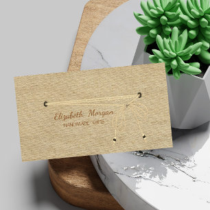 Carte De Visite Fait main Simple Rustique Minimaliste