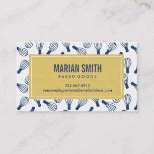 Carte de visite fait sur commande de cuisson