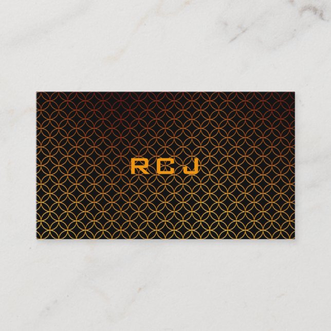Carte de visite fait sur commande de monogramme (Devant)