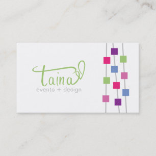 Carte de visite fait sur commande de planificateur