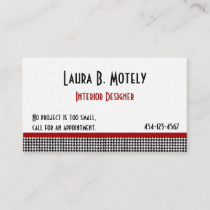 Carte de visite fait sur commande élégant