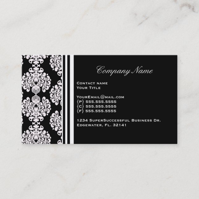 Carte de visite fait sur commande personnel (Devant)
