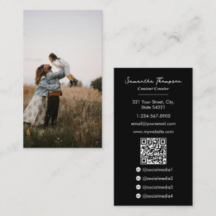 Carte De Visite Family Influencer Vlog Content Creator Full Photo