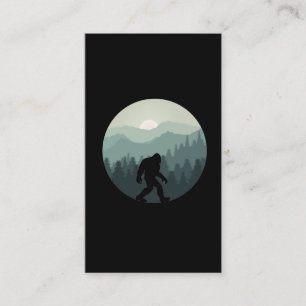 Carte De Visite Fan Sasquatatch de la forêt de Bigfoot
