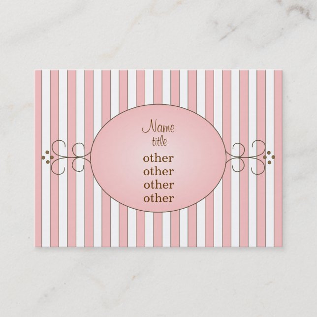 Carte De Visite Fancy Cupcake (Devant)