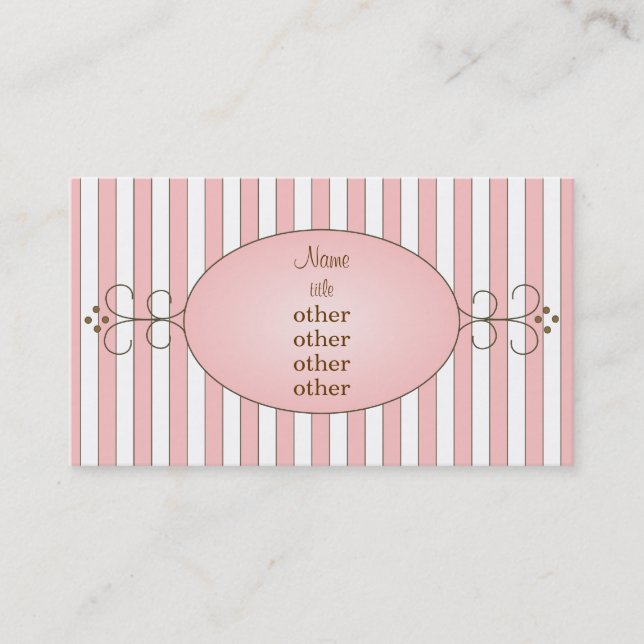 Carte De Visite Fancy Cupcake (Devant)