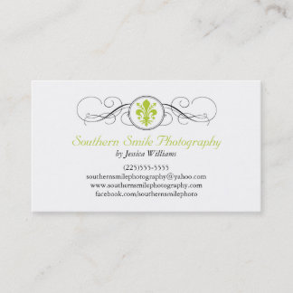 Carte De Visite Fancy Fleur de Lis