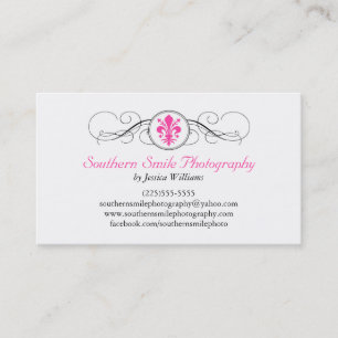 Carte De Visite Fancy Fleur de Lis