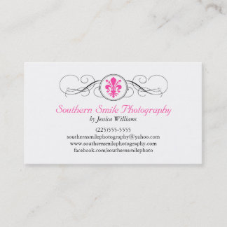 Carte De Visite Fancy Fleur de Lis