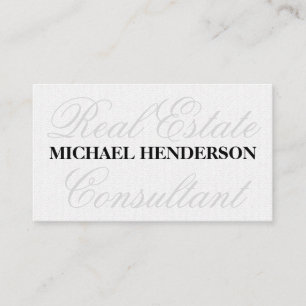 Carte De Visite Fancy Font Wavy