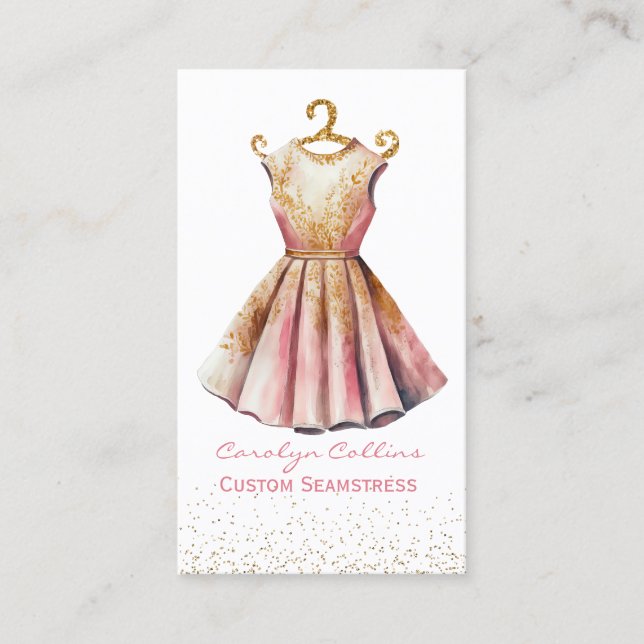 Carte de visite Fancy Robe Seamstress (Devant)
