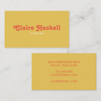 Fancy Script moutarde Jaune Tomate Chic Minimal