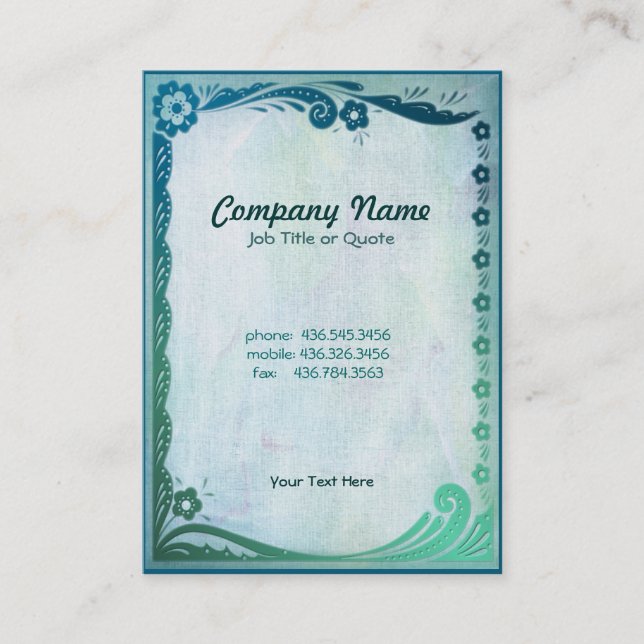 Carte De Visite Fantasy (Devant)