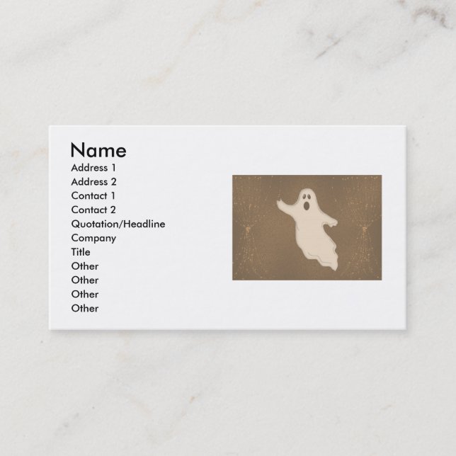 Carte de visite fantôme (Devant)
