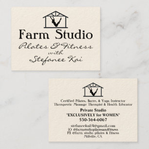 Carte De Visite Farm Studio Pilates & Fitness Yoga