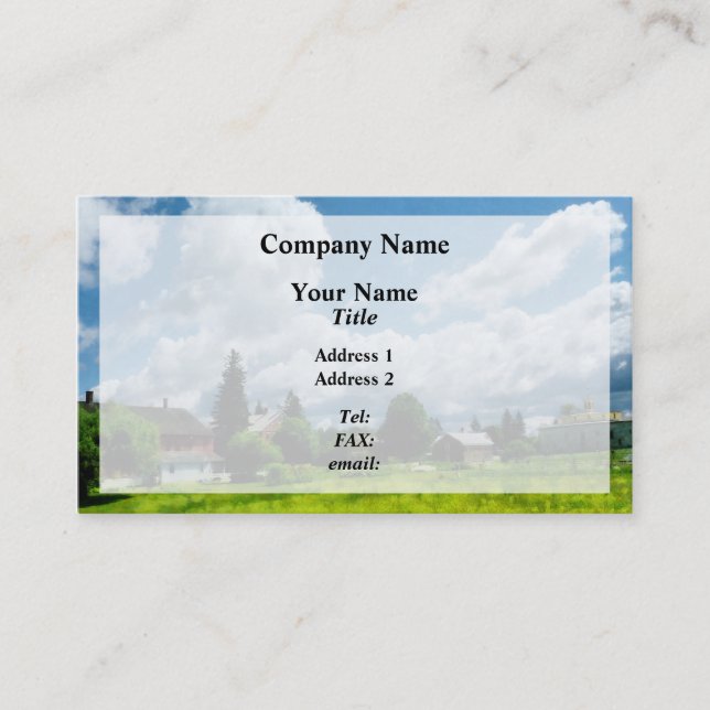 Carte De Visite Farm Vista (Devant)