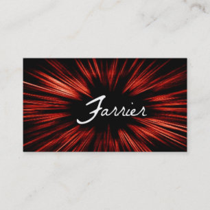 Carte de visite Farrier étoile brillante
