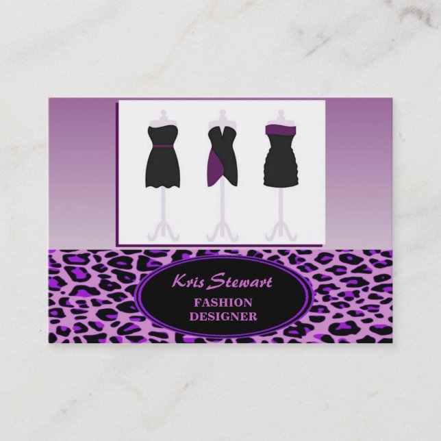 Carte De Visite Fashion Designer (Devant)