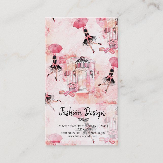 Carte De Visite Fashion girly (Devant)