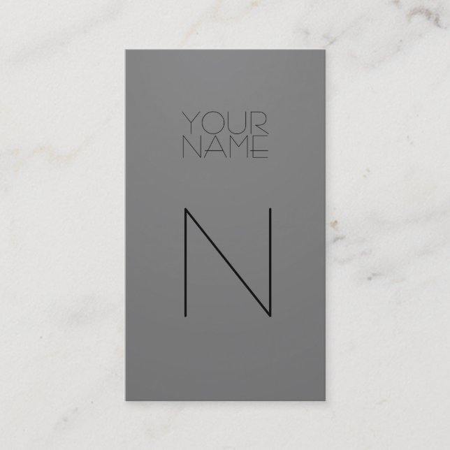 Carte De Visite Fashion Grey (Devant)