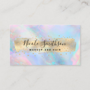 Carte De Visite fausse feuille fausse iridescence conception